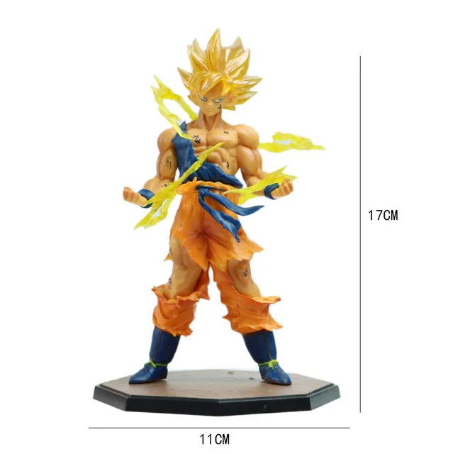 18CM Anime Figure Dragon Ball Z Super Saiyan Son Goku Action Figure Model Toy Collectible Model Doll Ornament Kids Children Gift
