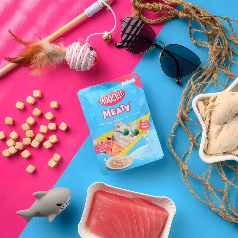 Moochie Meaty Tuna & Chicken Breast Recipe in Jelly for Adult Cats - Image 3