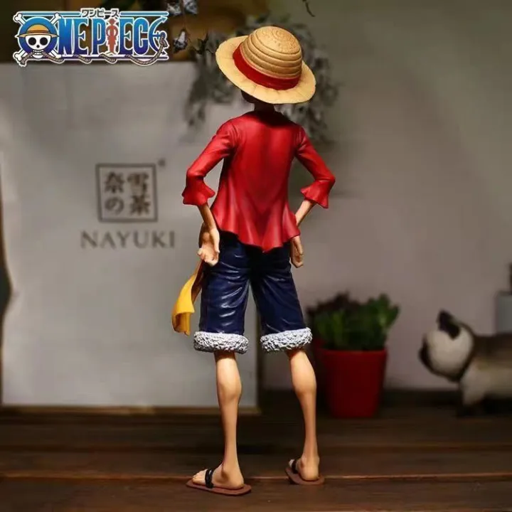 Anime One Piece Figure 27cm, Smiling Monkey D. Luffy Figure, Two Faces Changeable, PVC Statue Figure with Box - Image 3