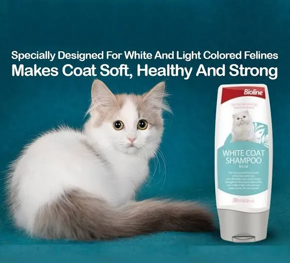Bioline White Coat Cat Shampoo 200ml - Image 2