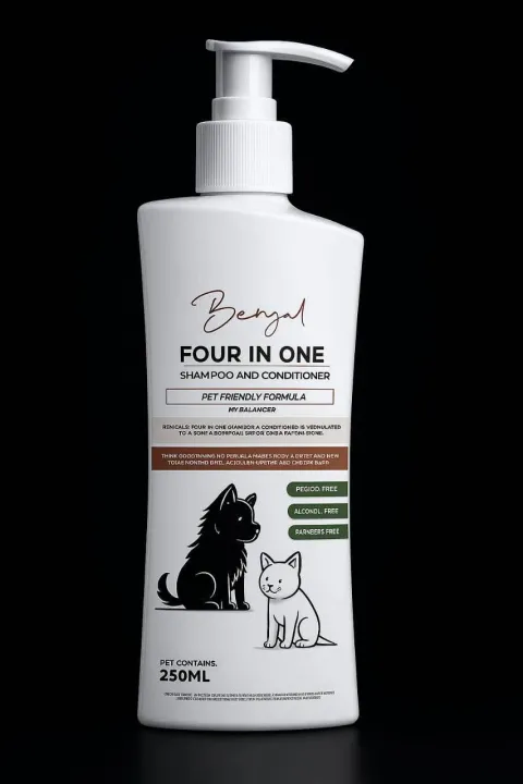 Bengal Four In One Cat Shampoo & Conditioner 250ml