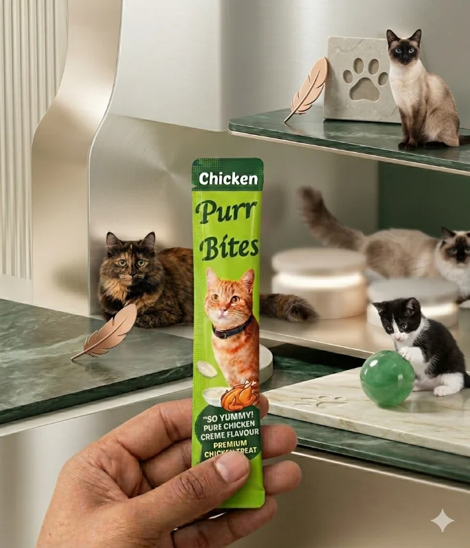Purr Bites Cat Treat Chicken Flavour 15 gm