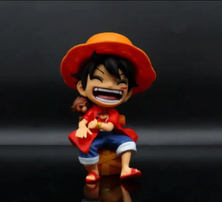 Luffy With Monkey،Monkey D Luffy with the monkey from One Piece anime