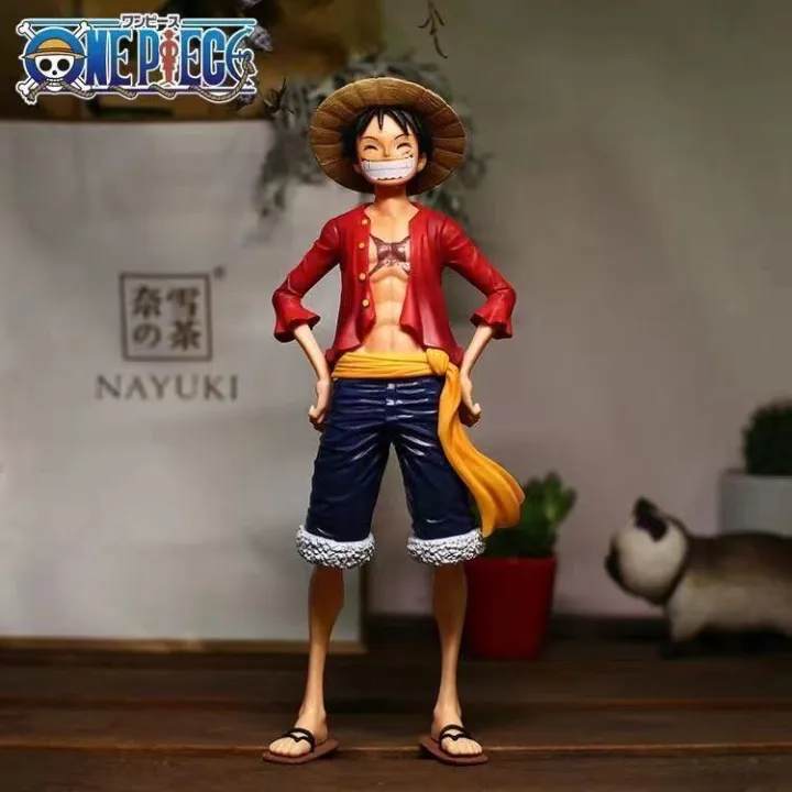 Anime One Piece Figure 27cm, Smiling Monkey D. Luffy Figure, Two Faces Changeable, PVC Statue Figure with Box - Image 4