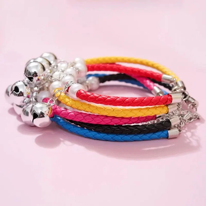 Cat Neck Circle Adjustable Pet Collar with Removable Bell - Image 2