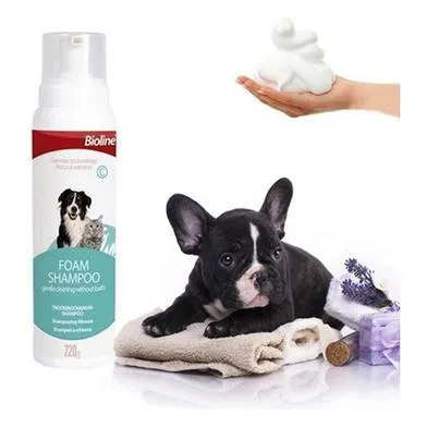 Bioline Foam Shampoo for pets 220ml - Image 2
