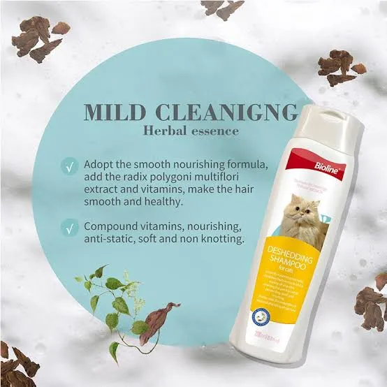 Bioline Deshedding Cat Shampoo 200ml - Image 2