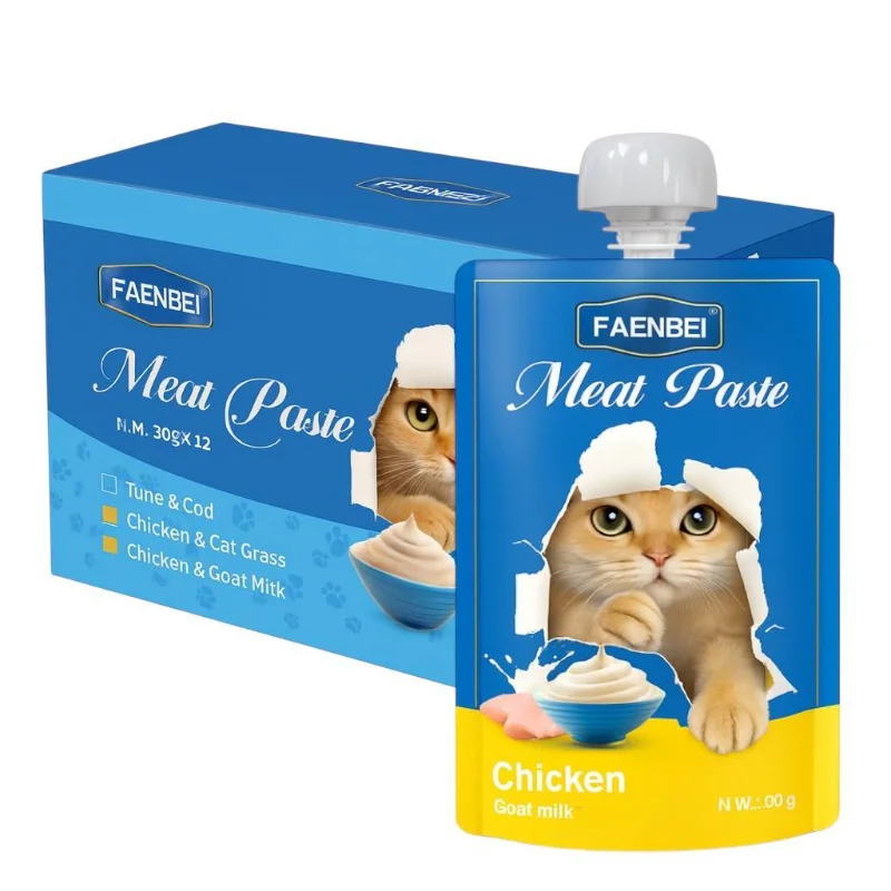 Faenbei Meat Paste Convenient Cat Snack and Codfish 90g