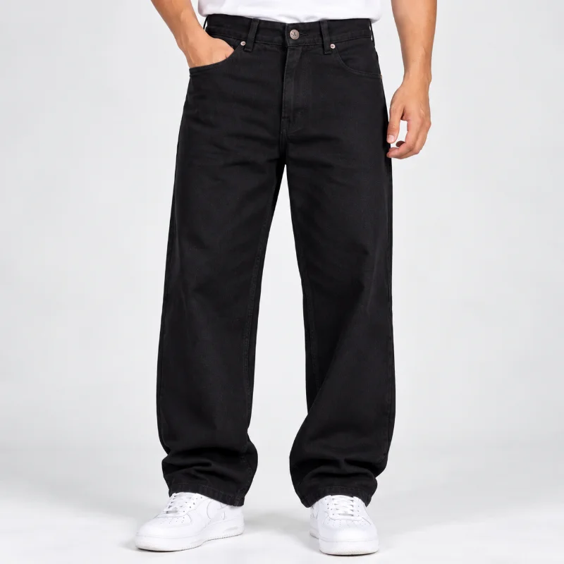 Al Nebras Baggy Relaxed Fit Jeans (Black)