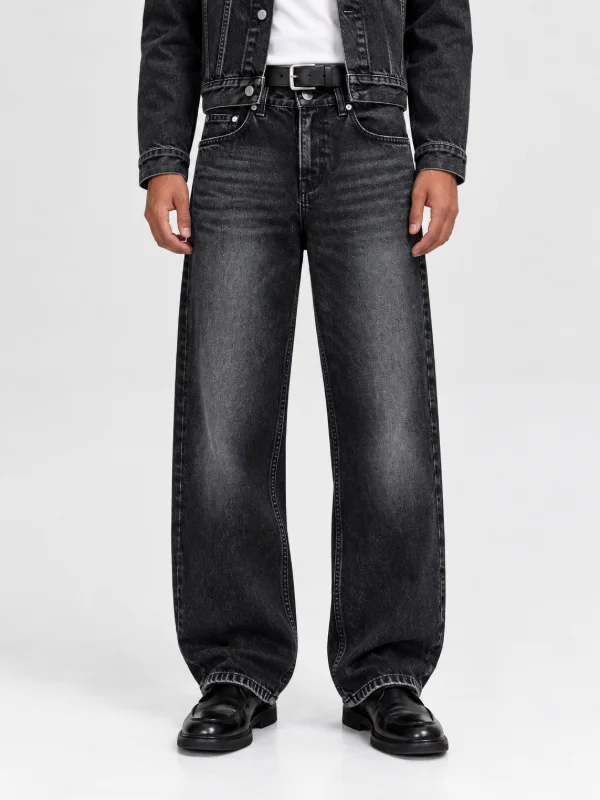 Jack & Jones Baggy relaxed fit jeans (Charcoal Black)