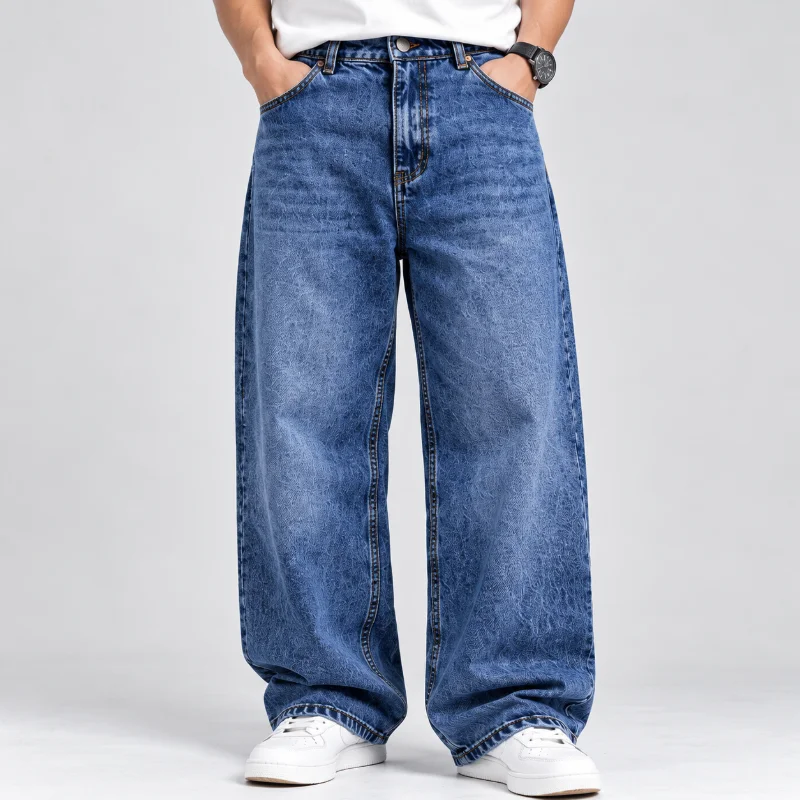 Al Nebras Baggy Relaxed Fit Jeans (Vintage Blue)
