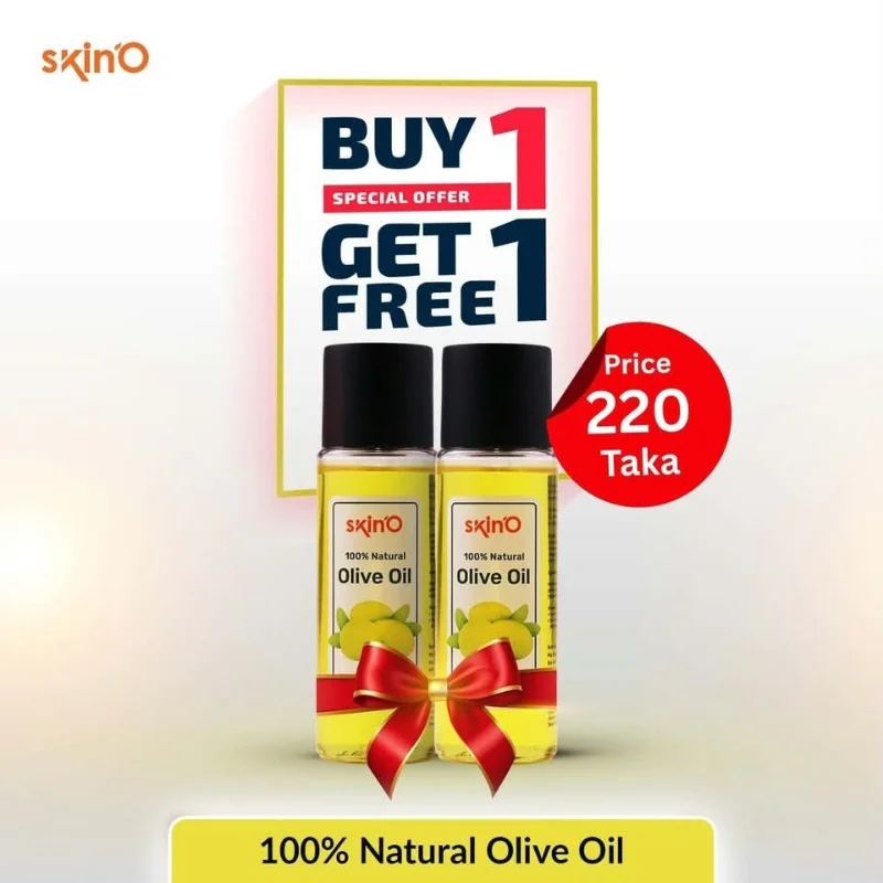 skinO 100% Natural Olive Oil 100ml Buy One Get One 