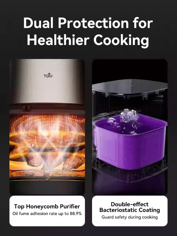 TQIU Air Fryer S2 Digital Control Panel 6.5L - Image 4
