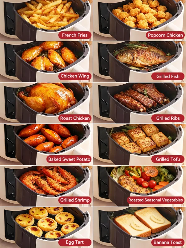 TQIU Air Fryer V3 Digital Control Panel 5L - Image 2