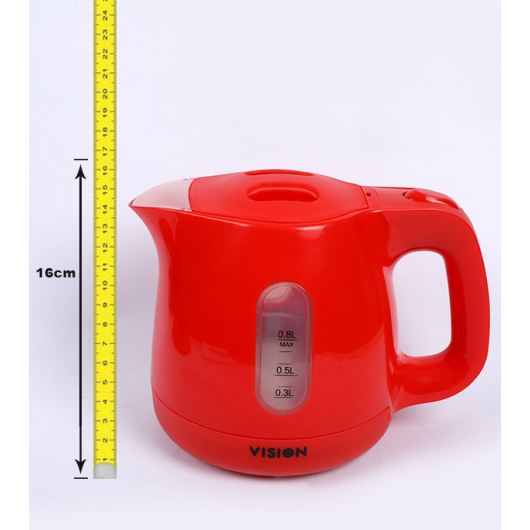 VISION Electric Kettle 0.8 Liter Red (VSN-EK-01) - Image 4