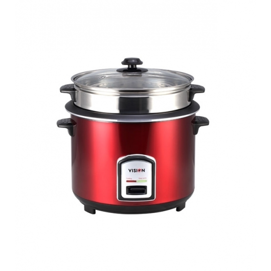 VISION Rice Cooker 3.0 Ltr 100 SS Red - Image 3
