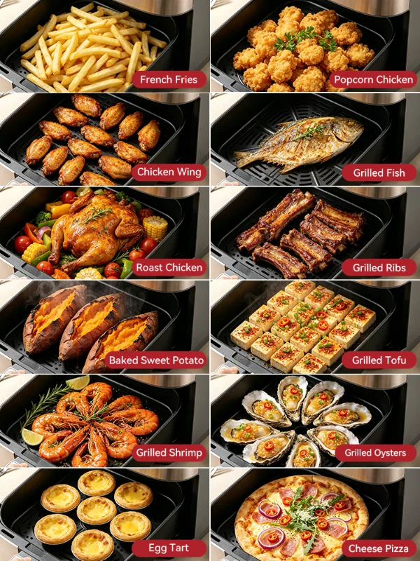 TQIU Air Fryer S2 Digital Control Panel 6.5L - Image 2