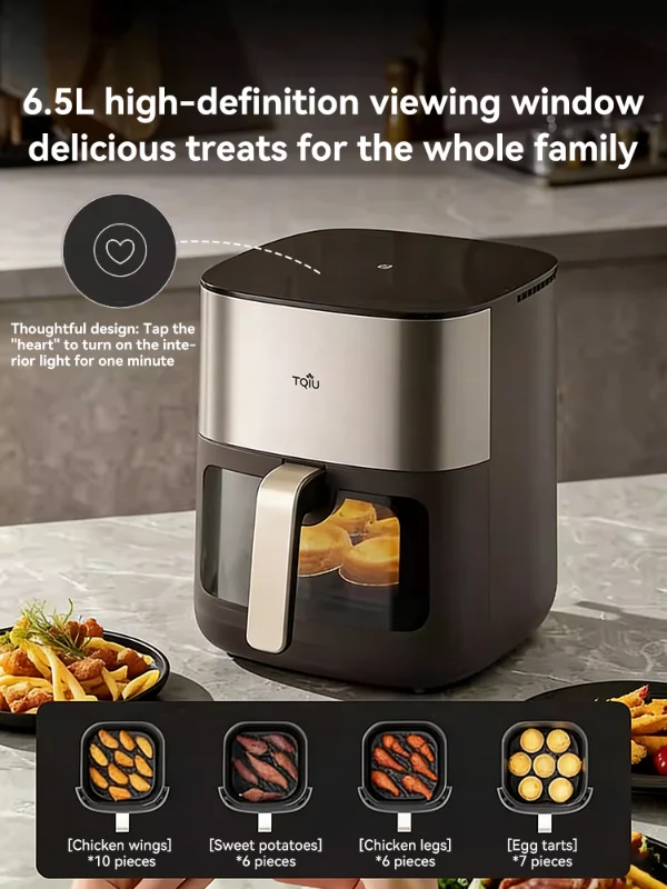 TQIU Air Fryer S2 Digital Control Panel 6.5L - Image 3