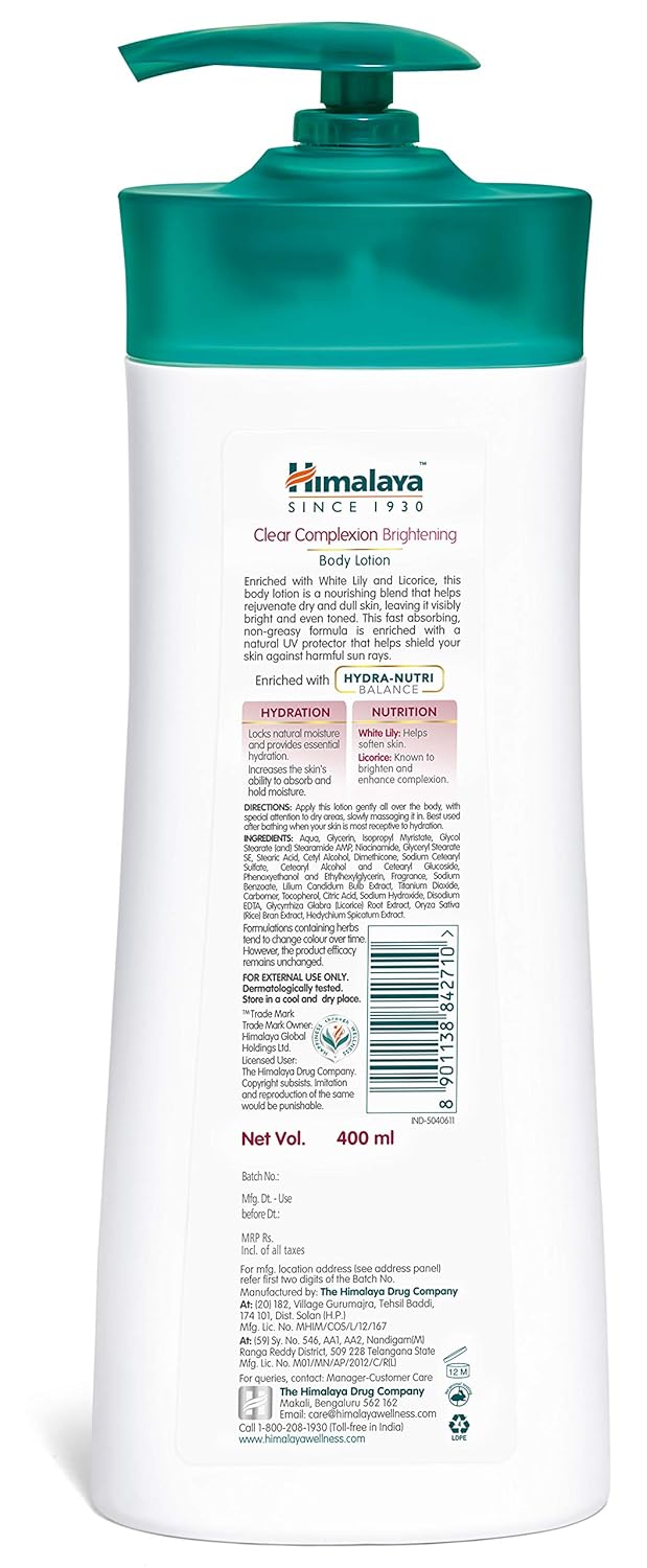 Himalaya Clear Complexion Brightening Body Lotion thumbnail 2