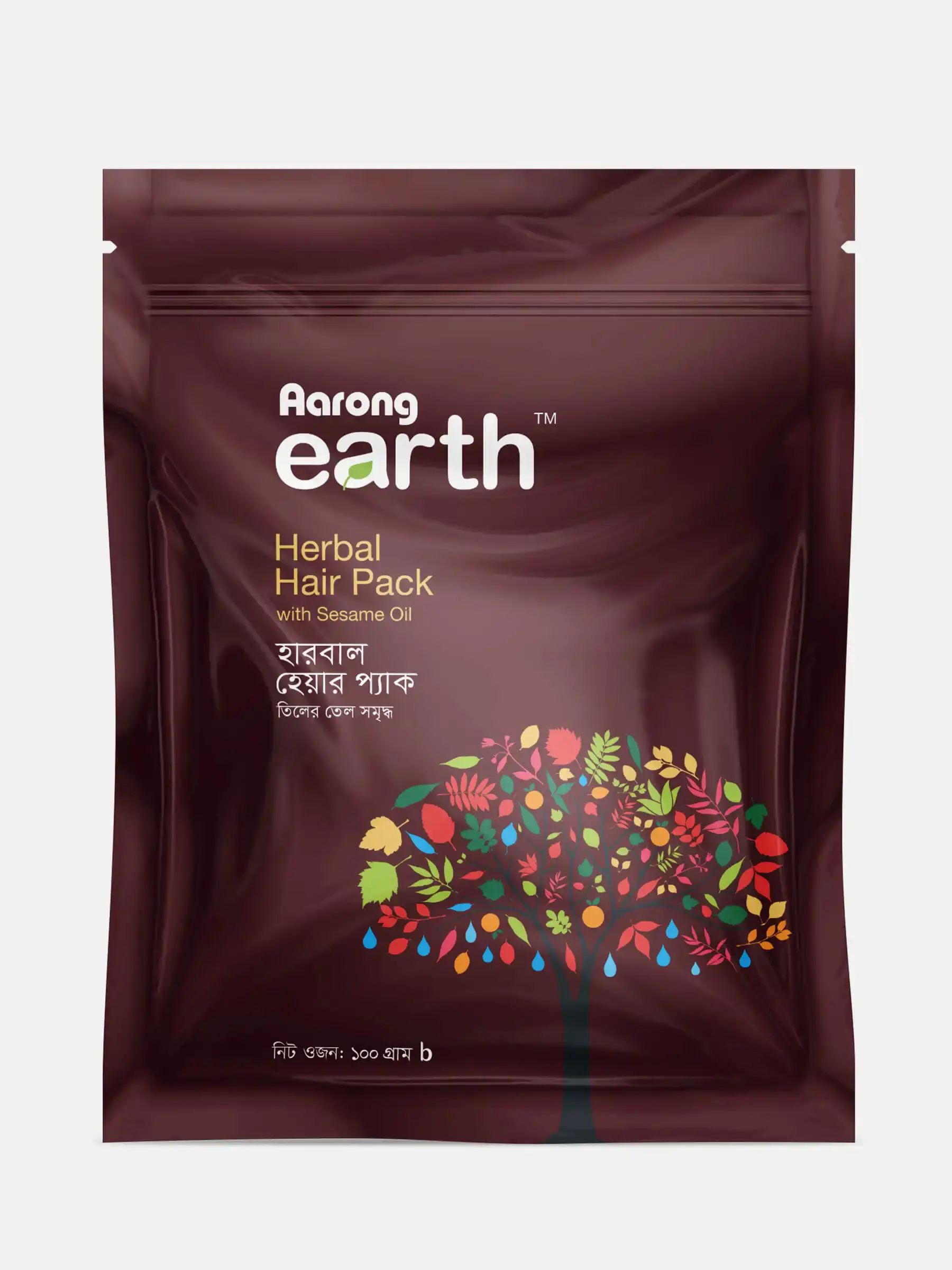 Aarong Earth Herbal Hair Pack with Sesame Oil - 100 GM - Image 3