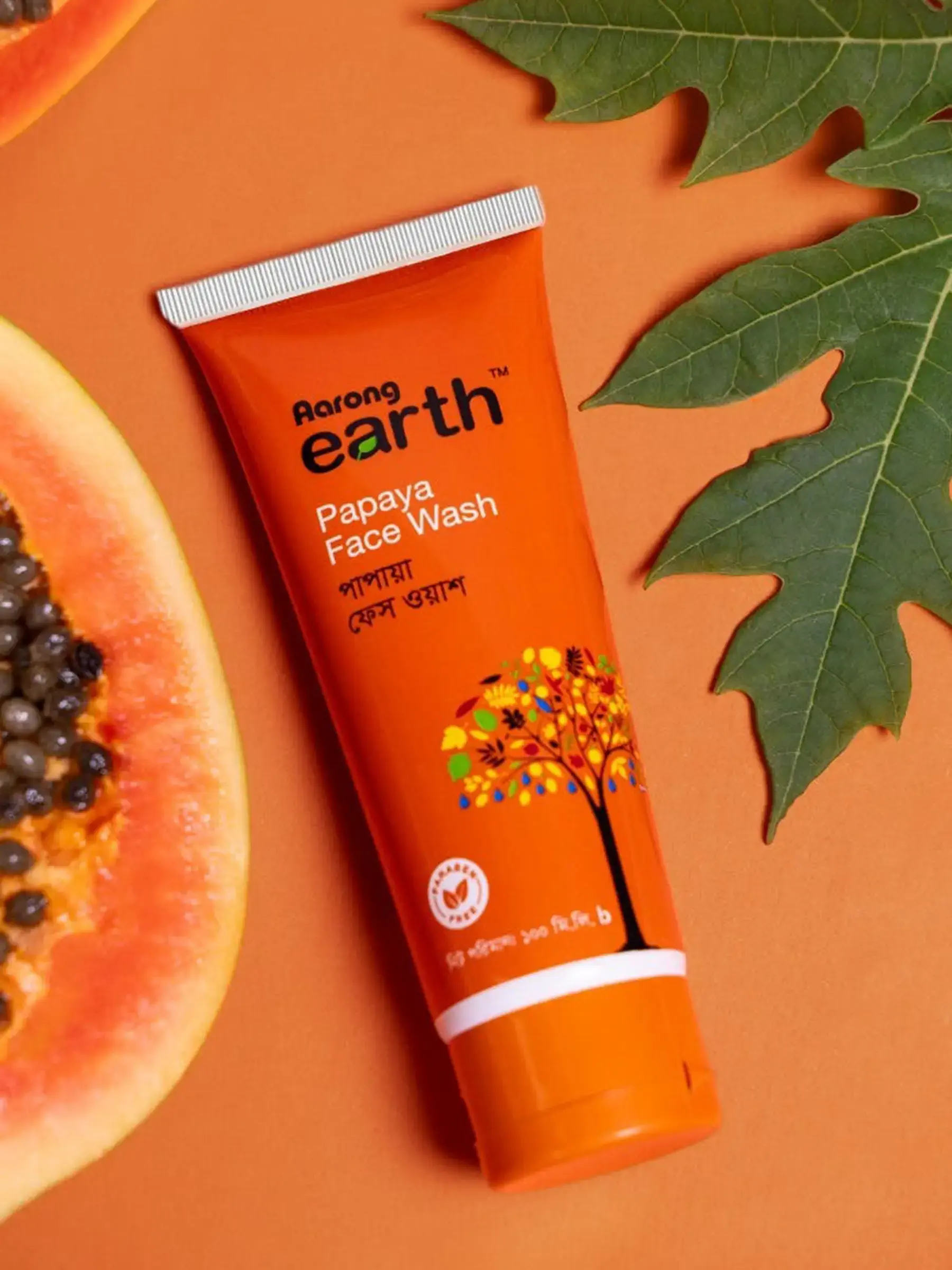 Aarong Earth Papaya Face Wash - 100 ML - Image 4