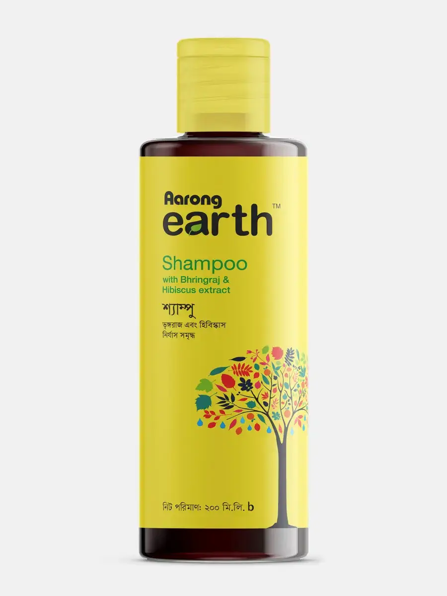 Aarong Earth Shampoo with Bhringraj & Hibiscus Extract - 200 ML - Image 3