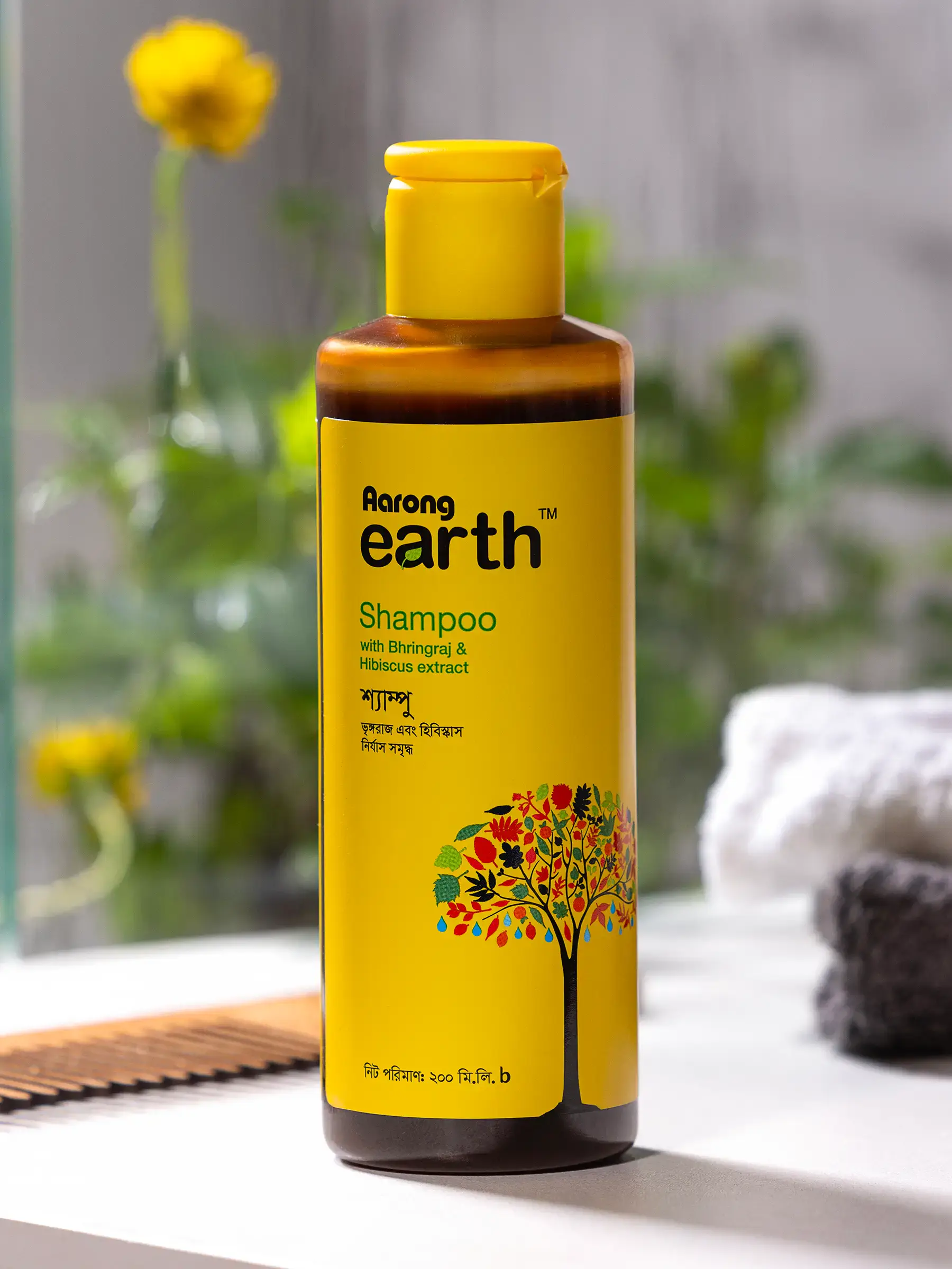 Aarong Earth Shampoo with Bhringraj & Hibiscus Extract - 200 ML - Image 2