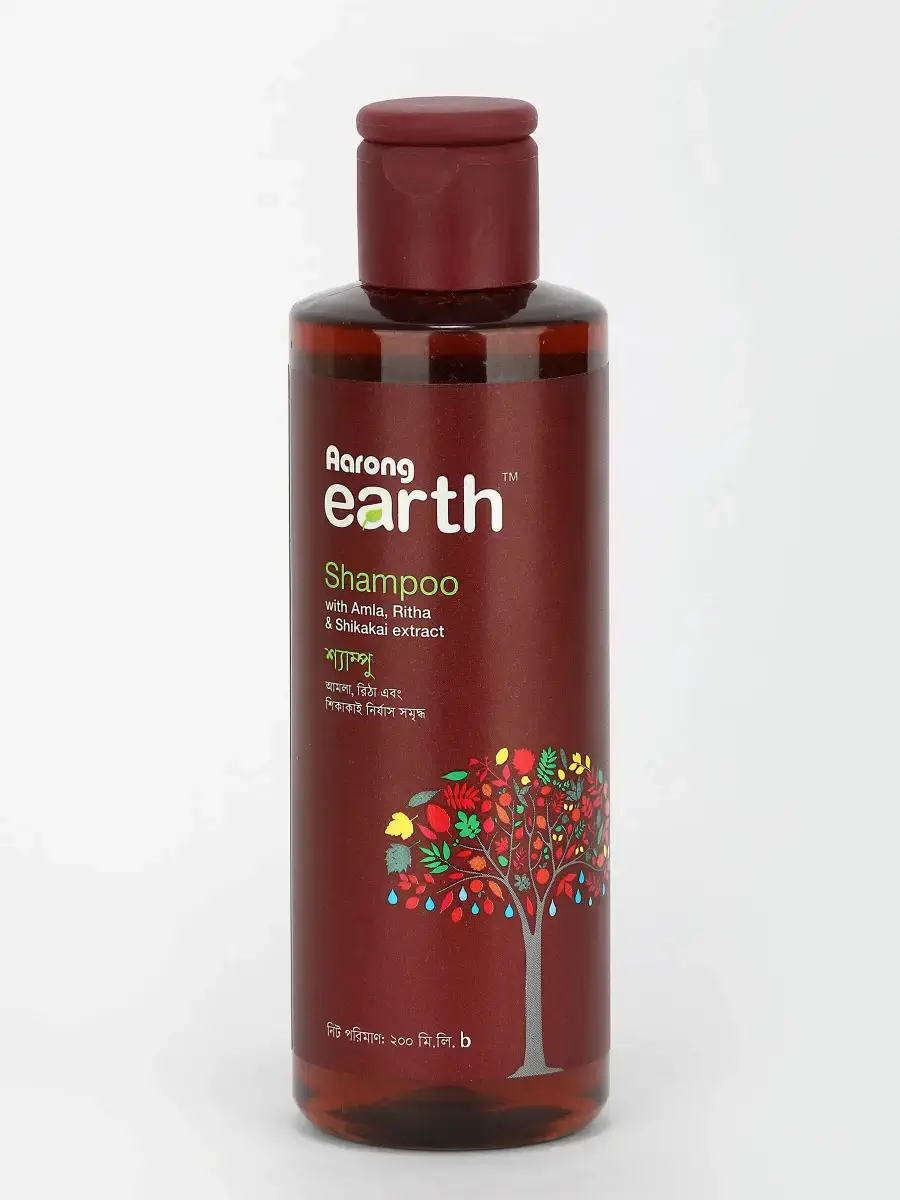 Aarong Earth Shampoo with Amla, Ritha and Shikakai Extract - 200 ML - Image 2