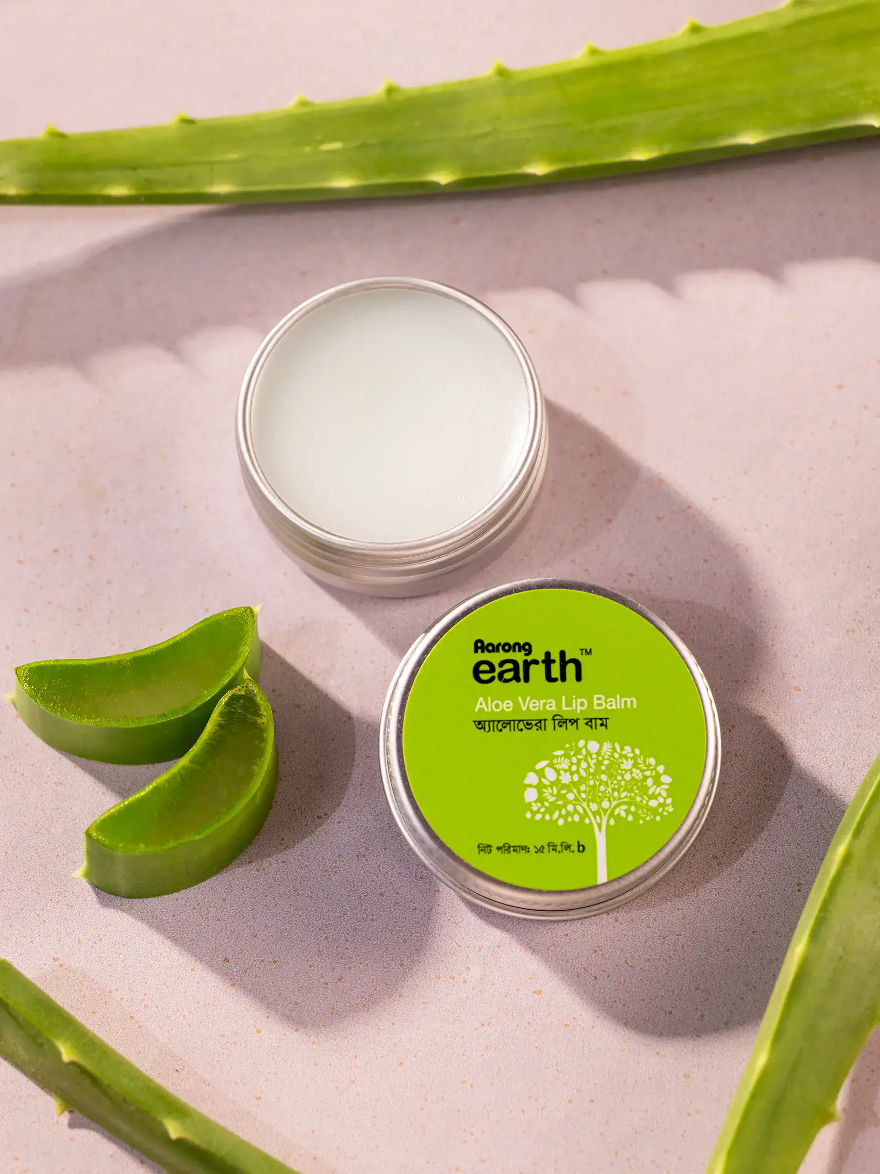 Aarong Earth Aloe Vera Lip Balm - 15 ML - Image 2